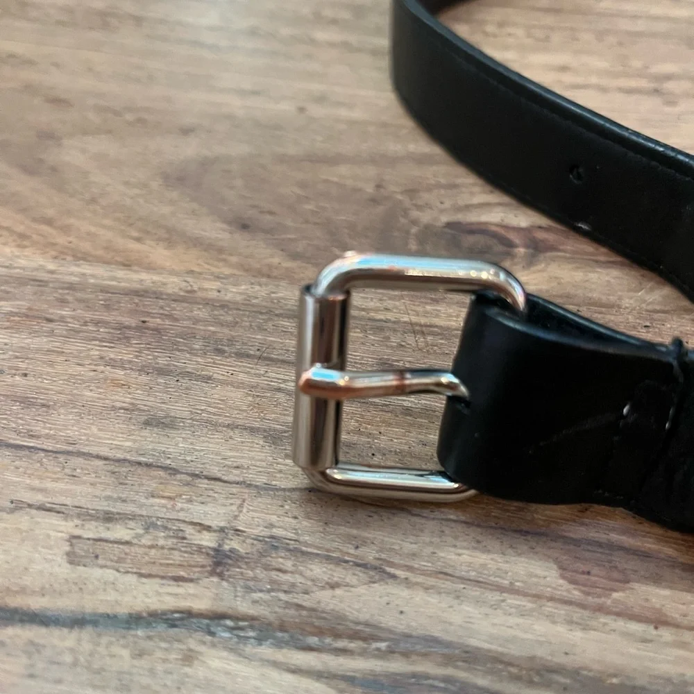 Vintage Banana Republic Classic Black Leather Shoulder Bag - Picture 15 of 16